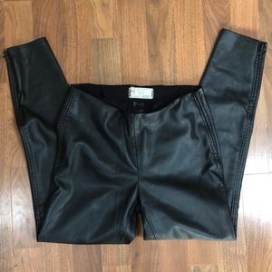 Faux leather pants by Free People